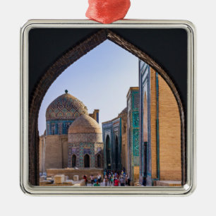 Ornement Carré Argenté Samarkand, Ouzbékistan - Necropole de Shah-i-Zinda