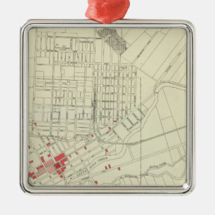 Ornement Carré Argenté Santa Rosa, parties détruites par tremblement de