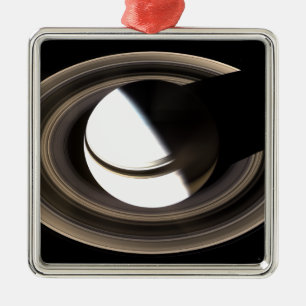 Ornement Carré Argenté Saturn 2