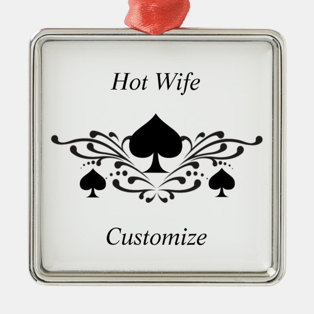 Ornement Carré Argenté Scroll de style tatouage Black Spades Thunder_Cove (Devant)