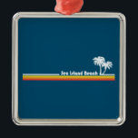 Ornement Carré Argenté Sea Island Beach Géorgie<br><div class="desc">Sea Island possède {1}un centre de bien-être{/1},  {2}une piscine extérieure{/2} et {3}un centre de remise en forme{/3}.</div>