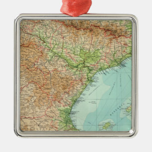 Ornement Carré Argenté Section orientale de l'Espagne et du Portugal