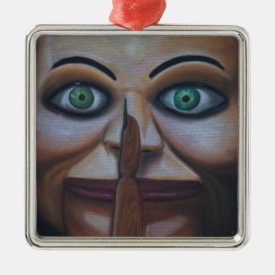 Ornement Carré Argenté Shhhhh