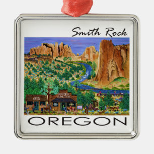 Ornement Carré Argenté Smith Rock ~ Oregon