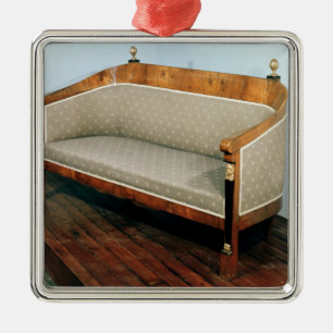 Ornement Carré Argenté Sofa, style de Biedermeier, c.1820