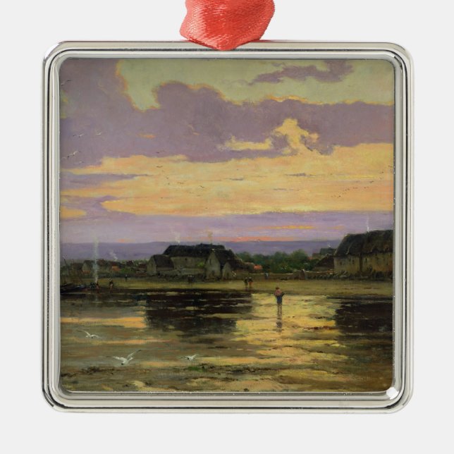 Ornement Carré Argenté Solitude le soir, Morsalines (Devant)