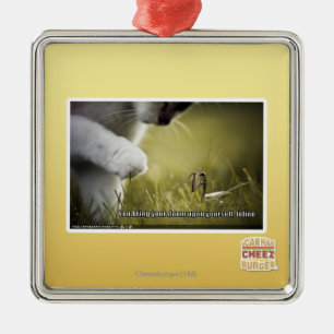 Ornement Carré Argenté Sort malheureux sur vous-même