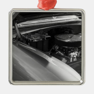 Ornement Carré Argenté Sous La Hotte