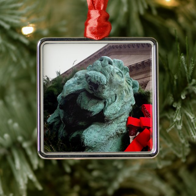 Ornement Carré Argenté South Lion à l'Art Institute de Chicago (Arbre)