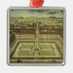 Ornement Carré Argenté Square de Soho ou de Roi, pour la 'enquête de