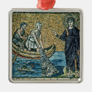 Ornement Carré Argenté St Andrew et St Peter