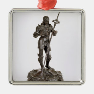 Ornement Carré Argenté St George (bronze)