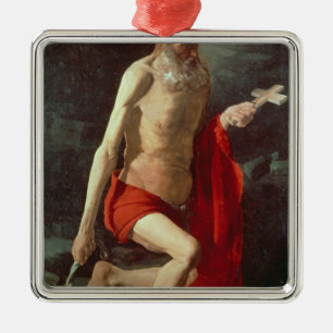 Ornement Carré Argenté St Jerome, c.1620
