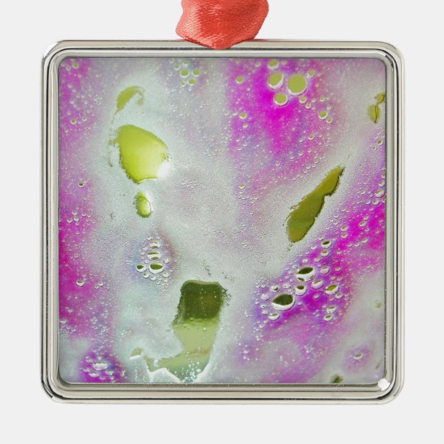 Ornement Carré Argenté Station de lavage I (Devant)