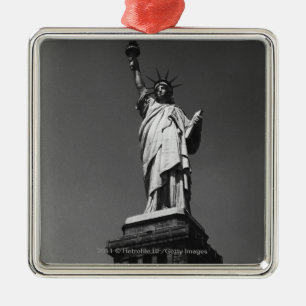 Ornement Carré Argenté Statue des Etats-Unis New York City de la liberté