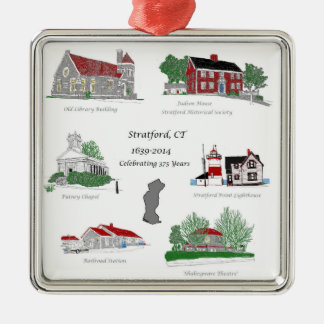 Ornement Carré Argenté Stratford 375 en couleurs