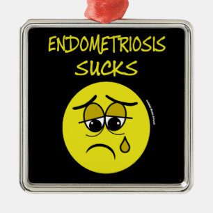 Ornement Carré Argenté SUCKS...Endometriose