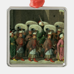 Ornement Carré Argenté Sultan Mahmud II dans le cortège, 1809