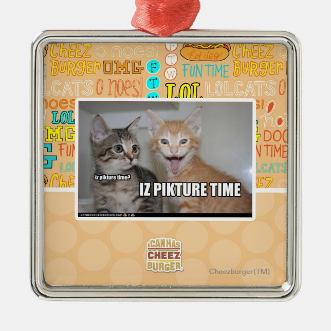 Ornement Carré Argenté temps de pikture d'iz (Devant)