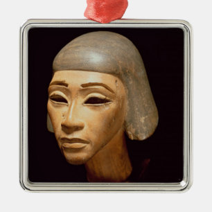 Ornement Carré Argenté Tête d'un harpiste, de dites EL-Amarna, c.1370-13