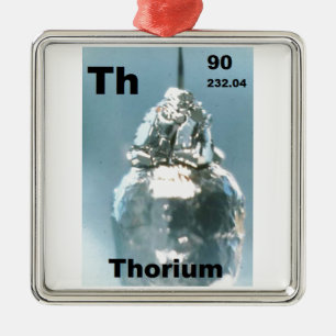 Ornement Carré Argenté Thorium