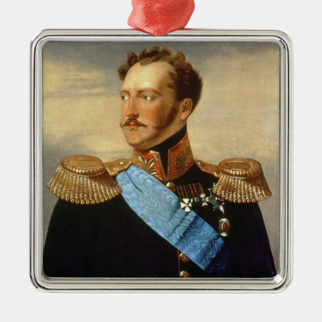 Ornement Carré Argenté Tsar Nicholas I (Devant)