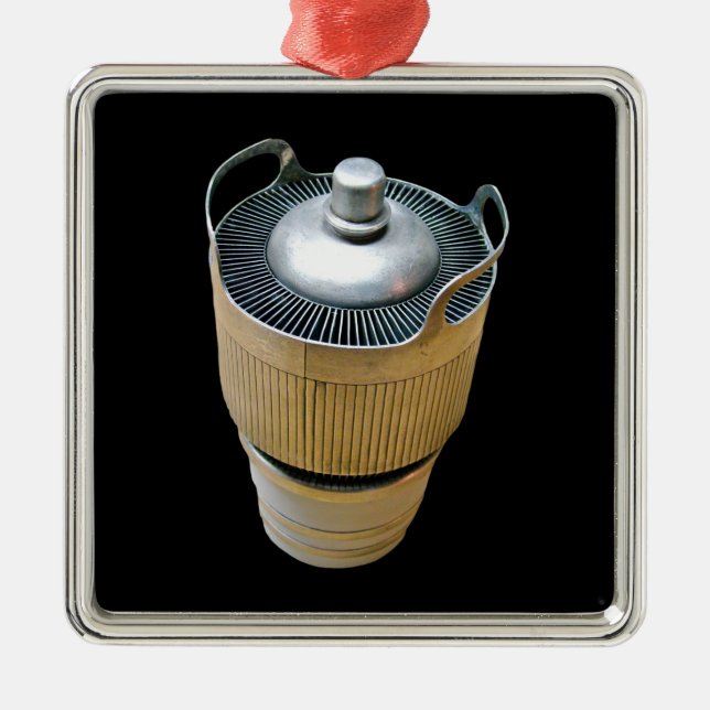 Ornement Carré Argenté Tube vide à transmission haute puissance (Devant)