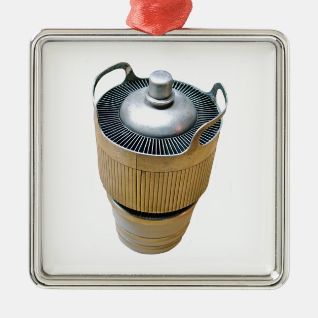 Ornement Carré Argenté Tube vide à transmission haute puissance (Devant)