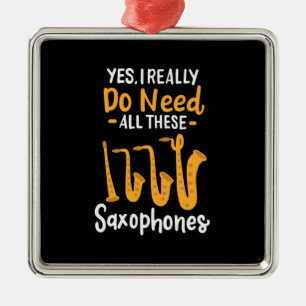 Ornement Carré Argenté Types de saxophone