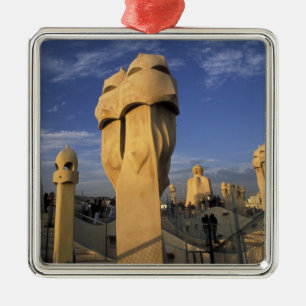 Ornement Carré Argenté UE, Espagne, Catalogne, Barcelone. Antonio Gaudi's