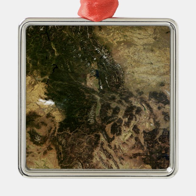 Ornement Carré Argenté Un jour relativement clair (Devant)