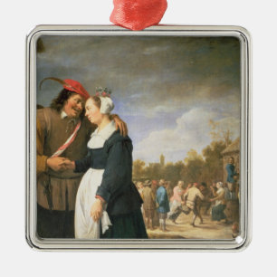 Ornement Carré Argenté Un mariage rural, 1648