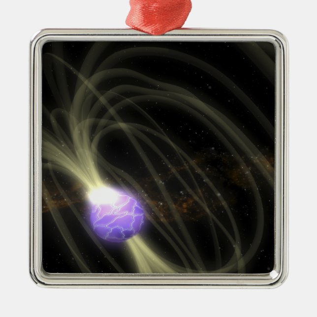 Ornement Carré Argenté Une conception artiste du SGR 1806-20 magneta (Devant)