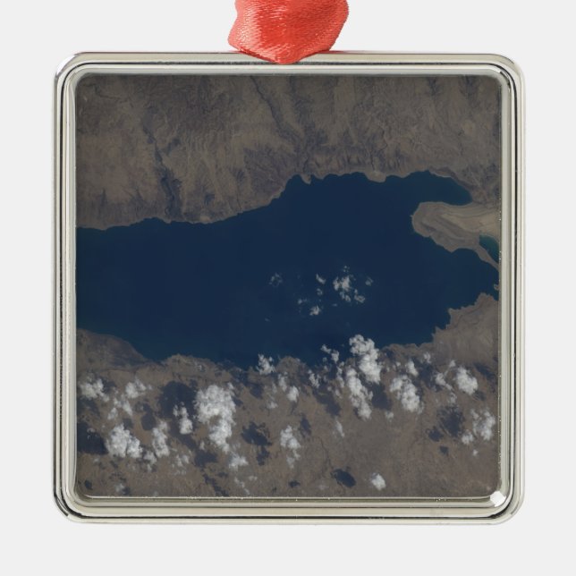 Ornement Carré Argenté Une partie de la mer Morte (Devant)