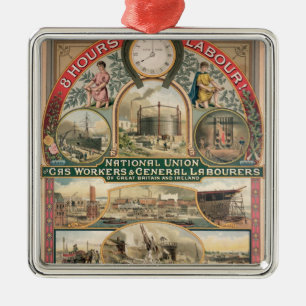 Ornement Carré Argenté Union nationale