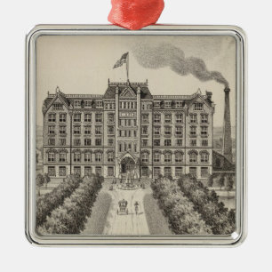 Ornement Carré Argenté Université de Bethany, Lindsborg, le Kansas