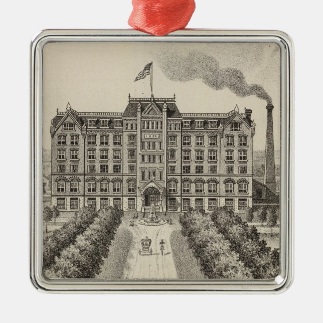 Ornement Carré Argenté Université de Bethany, Lindsborg, le Kansas (Devant)