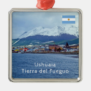 Ornement Carré Argenté Ushuaia célèbre - Terre de Feu, Argentine