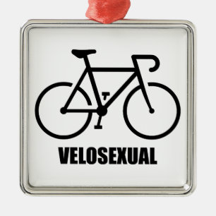 Ornement Carré Argenté Vélosexuel