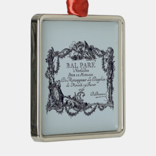 Ornement Carré Argenté Versailles – baroque – deco noble Wedding marriage