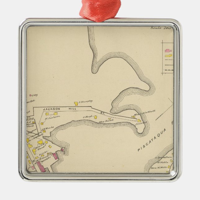 Ornement Carré Argenté Ville de Portsmouth 2 (Devant)