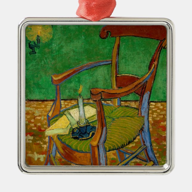 Ornement Carré Argenté Vincent van Gogh - Fauteuil de Paul Gauguin (Devant)