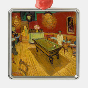 Ornement Carré Argenté Vincent van Gogh - Le Café de nuit