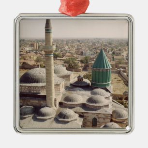 Ornement Carré Argenté Vue aérienne du Mevlana Tekke
