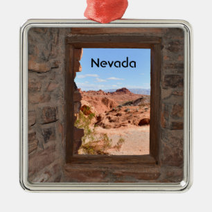 Ornement Carré Argenté Vue cabine sur la Vallée du Feu