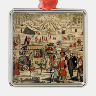 Ornement Carré Argenté Vue de Versailles