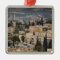 Vue élevée de la ville depuis la tour YMCA de Jéru