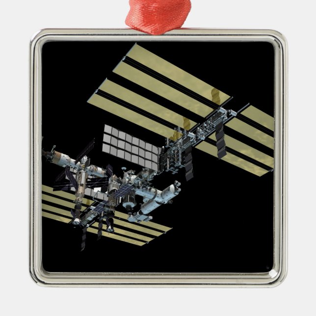 Ornement Carré Argenté Vue générée par ordinateur 10 (Devant)