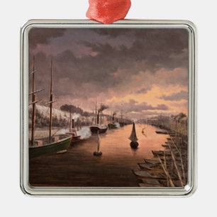 Ornement Carré Argenté Vue sur l'Aura à Turku