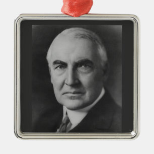 Ornement Carré Argenté Warren G. Harding